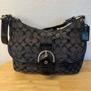 Coach Soho Signature Flap Shoulder Purse